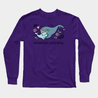 Whales Love Inside Your Hug Long Sleeve T-Shirt